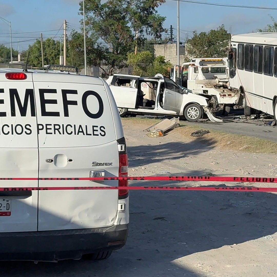 Muere Conductor tras Chocar Contra Transporte de Personal en Reynosa
